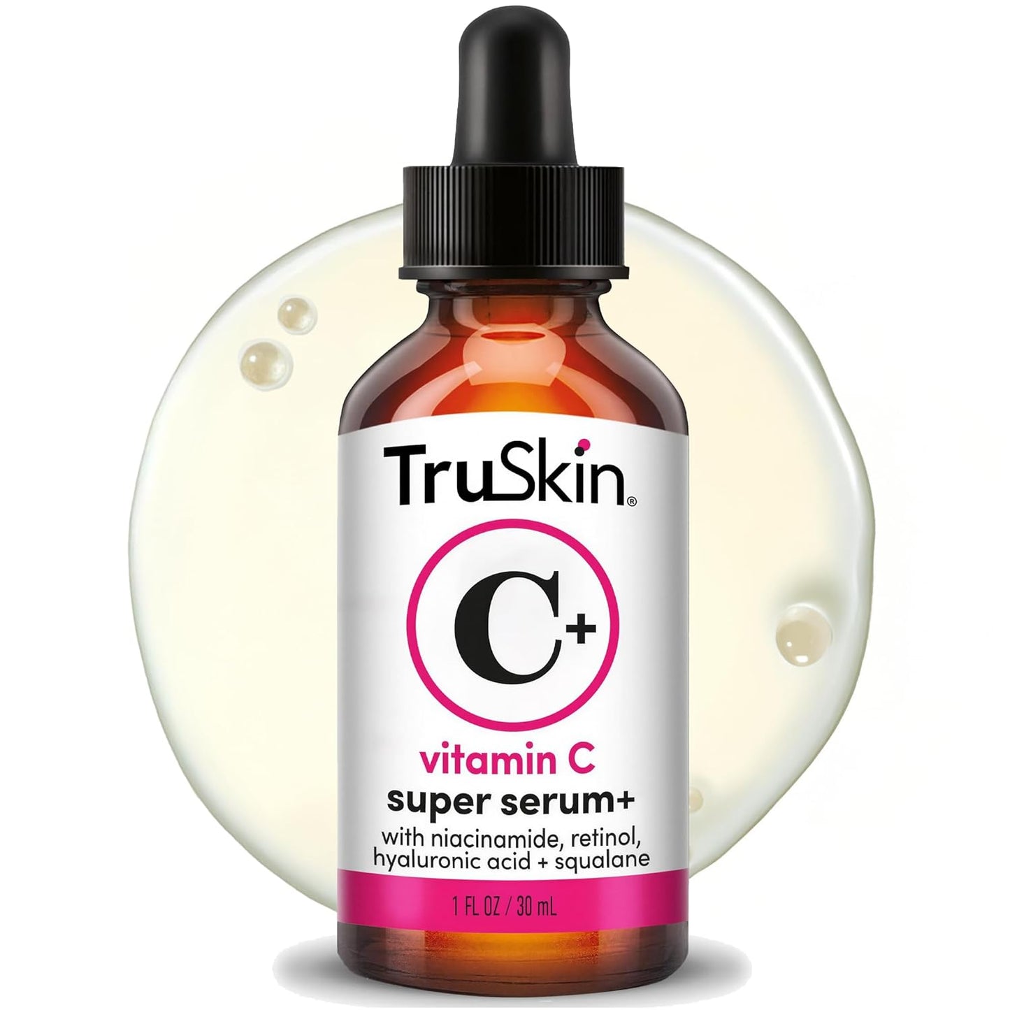 Vitamin C Super Serum for Face - Five Skin Benefits in One Serum with Vitamin C, Retinol, Niacinamide, Hyaluronic Acid & Squalane - Brighten, Firm & Smooth the Look of Skin - 1 Fl Oz