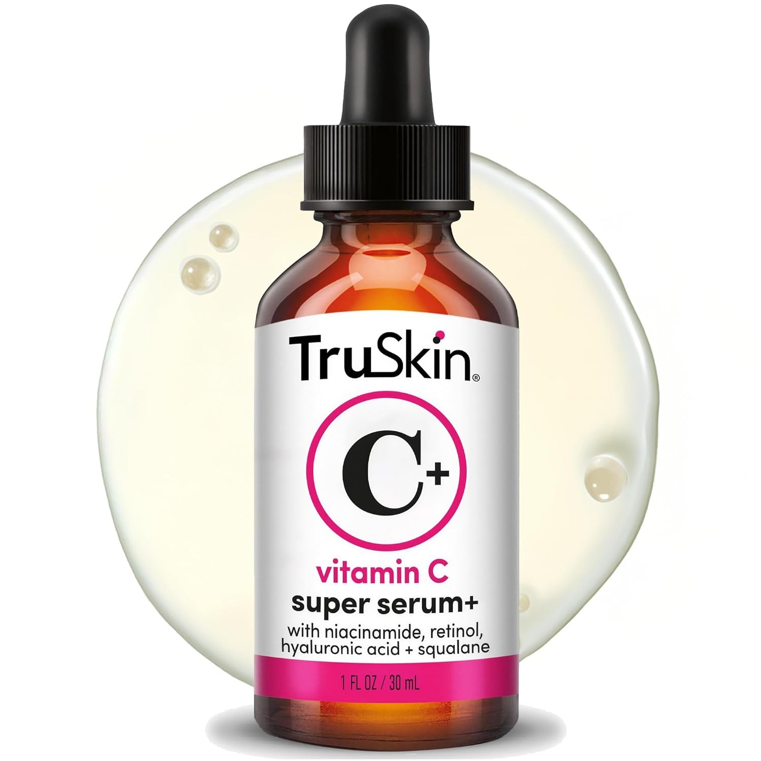 Vitamin C Super Serum for Face - Five Skin Benefits in One Serum with Vitamin C, Retinol, Niacinamide, Hyaluronic Acid & Squalane - Brighten, Firm & Smooth the Look of Skin - 1 Fl Oz
