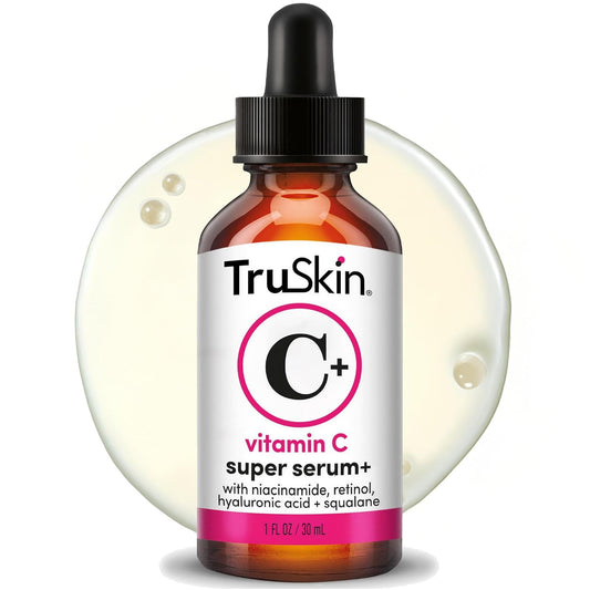 Vitamin C Super Serum for Face - Five Skin Benefits in One Serum with Vitamin C, Retinol, Niacinamide, Hyaluronic Acid & Squalane - Brighten, Firm & Smooth the Look of Skin - 1 Fl Oz
