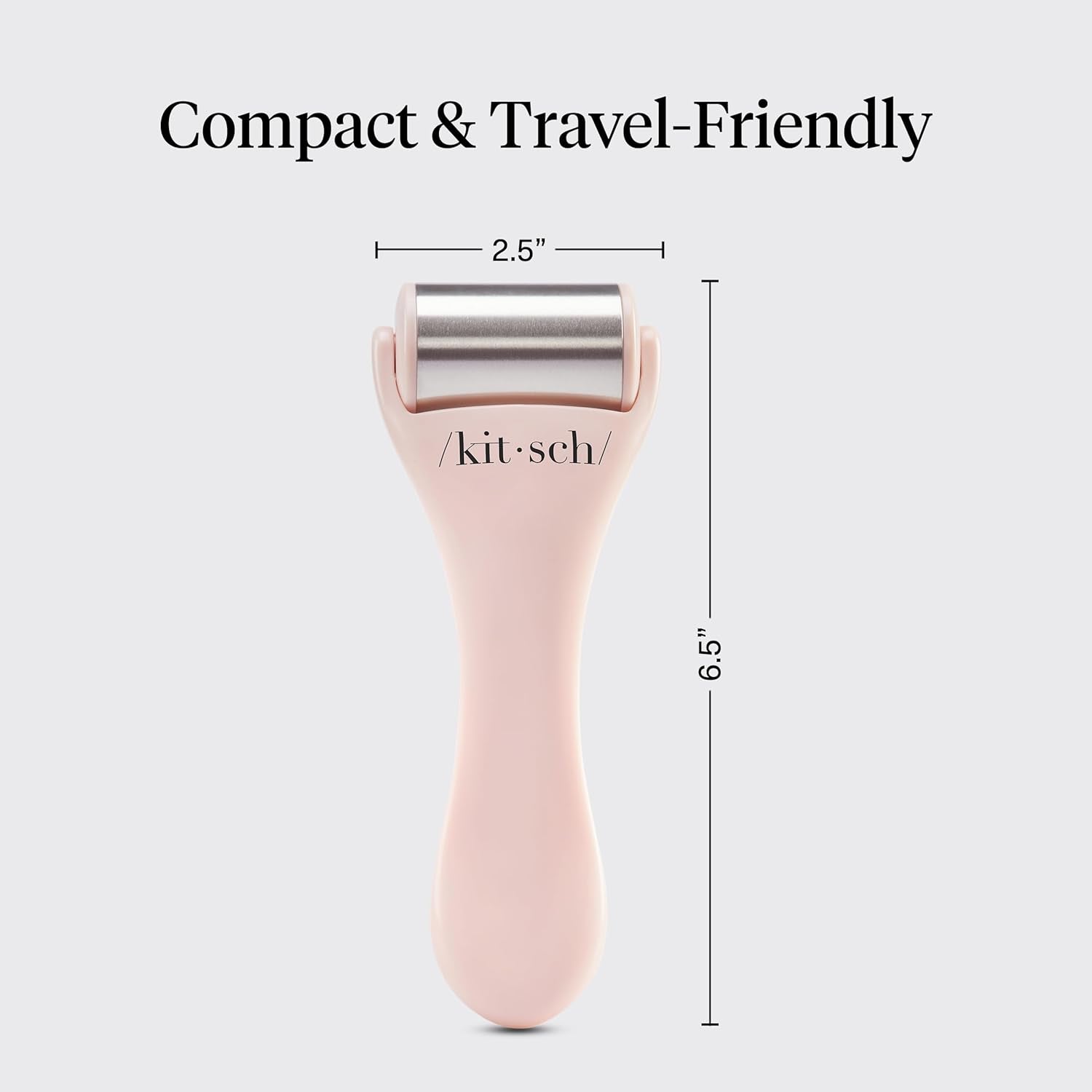 Ice Roller for Face – Stainless Steel Ice Face Roller to Reduce Puffiness, Redness & Headaches – Cooling Facial Roller for Skin Care, Irritation Relief & Spa-Like Experience at Home - Pink
