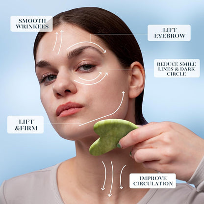 Icyme Ice Roller for Face and Gua Sha Facial Tool Set, Ice Face Roller Reduces Puffiness Relieves Migraines Skin Care Tools, Self Care for Women - Pink