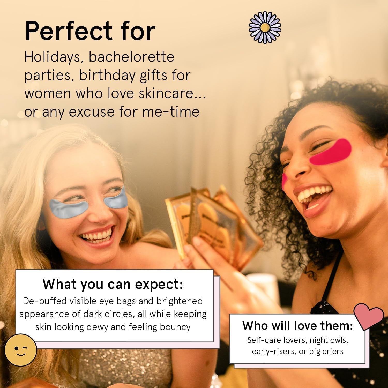 Award Winning under Eye Mask - Birthday Gifts for Women - Gel Eye Patches for Dark Circles, Puffy Eyes, Undereye Bags - Gifts for Mom - Travel Essentials - Vegan (24 Pairs, Gold)